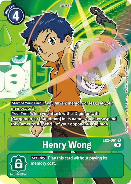 Henry Wong [EX2-061] (Alternate Art) [Digital Hazard] | Total Play