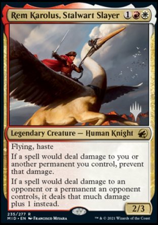 Rem Karolus, Stalwart Slayer (Promo Pack) [Innistrad: Midnight Hunt Promos] | Total Play