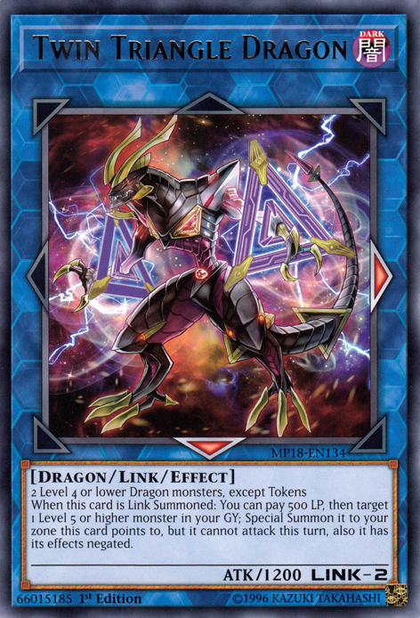 Twin Triangle Dragon [MP18-EN134] Rare | Total Play