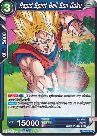 Rapid Spirit Ball Son Goku (Starter Deck - The Awakening) (SD1-04) [Galactic Battle] | Total Play