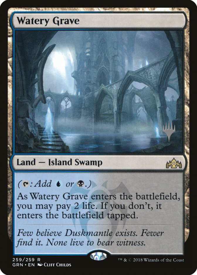 Watery Grave (Promo Pack) [Guilds of Ravnica Promos] | Total Play