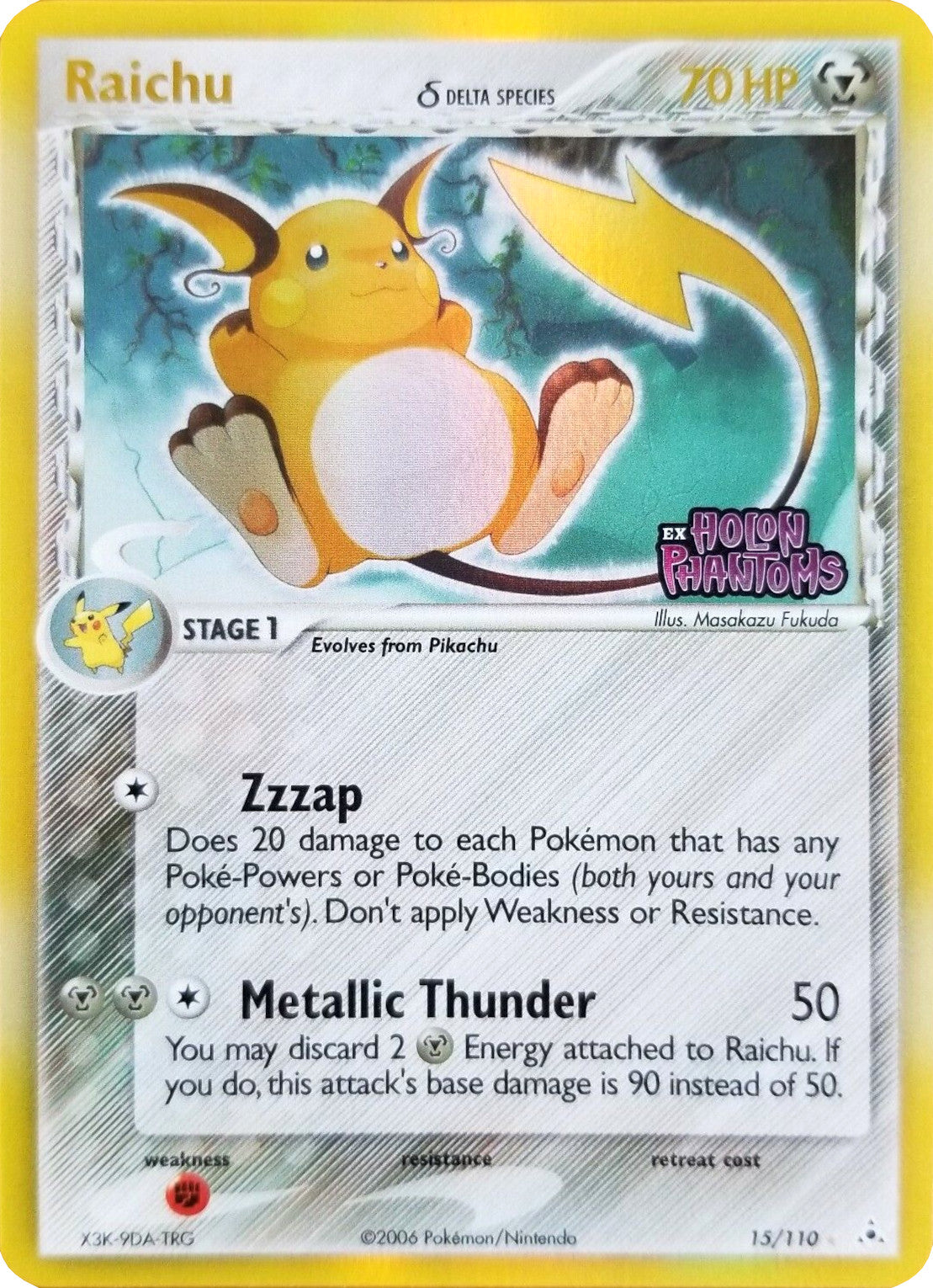 Raichu (15/110) (Delta Species) (Stamped) [EX: Holon Phantoms] | Total Play