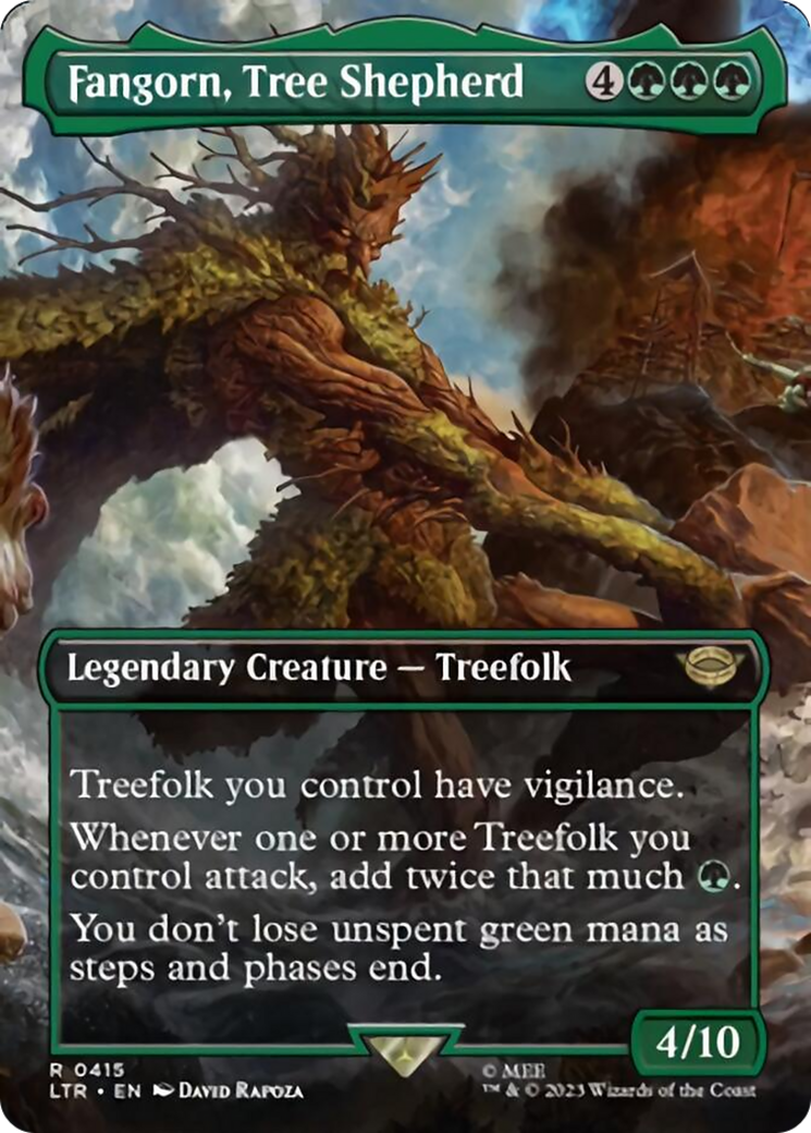 Fangorn, Tree Shepherd (Borderless Alternate Art) [The Lord of the Rings: Tales of Middle-Earth] | Total Play