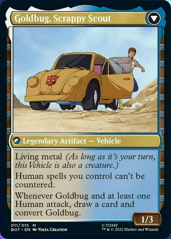 Goldbug, Humanity's Ally // Goldbug, Scrappy Scout [Transformers] | Total Play
