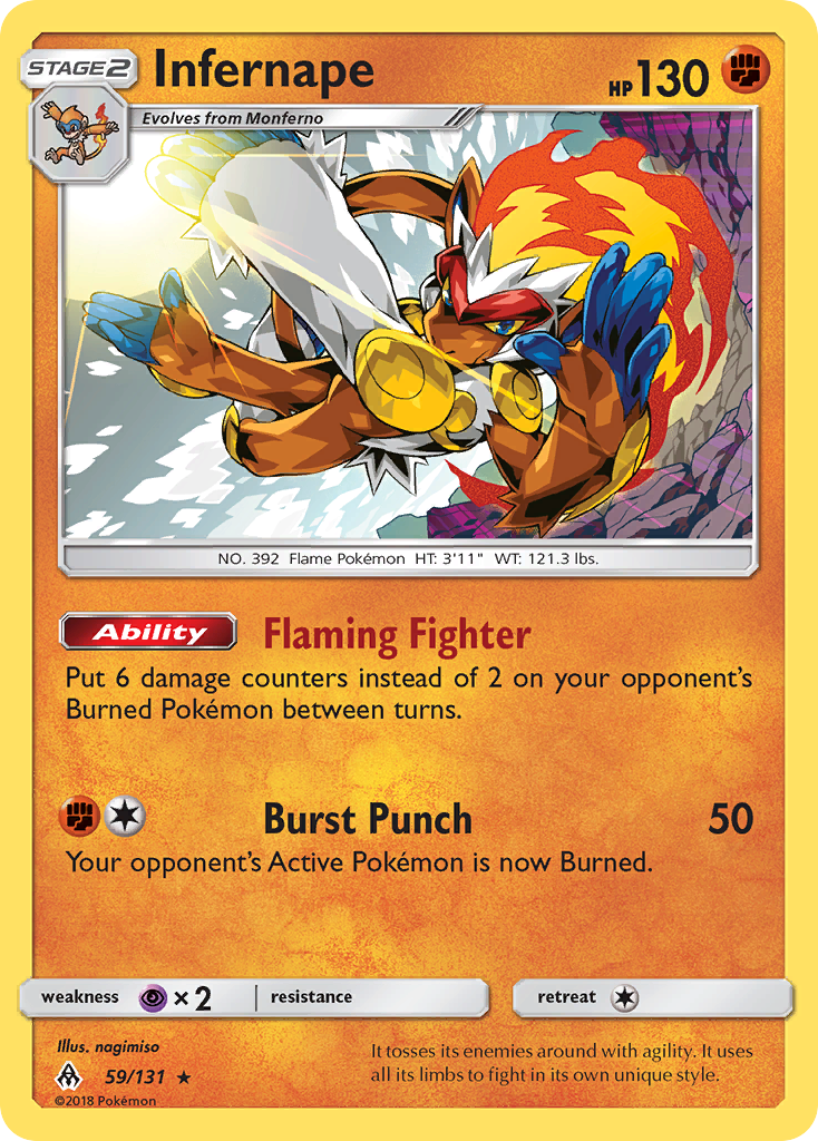 Infernape (59/131) [Sun & Moon: Forbidden Light] | Total Play