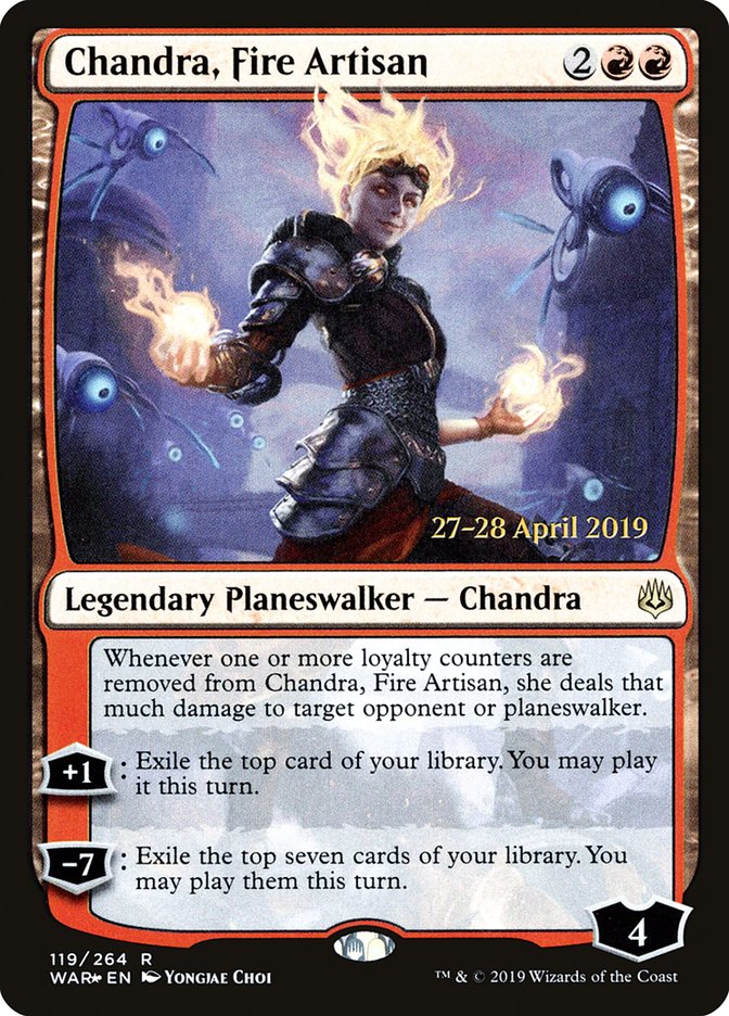 Chandra, Fire Artisan [War of the Spark Prerelease Promos] | Total Play