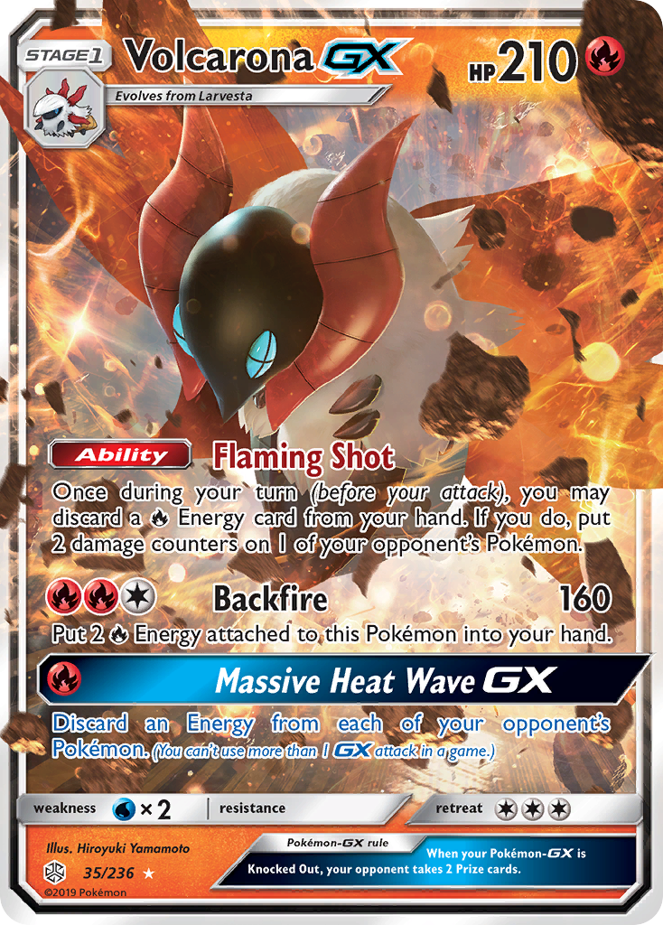 Volcarona GX (35/236) [Sun & Moon: Cosmic Eclipse] | Total Play