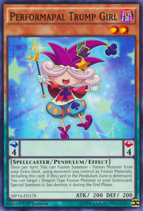 Performapal Trump Girl [MP16-EN178] Common | Total Play