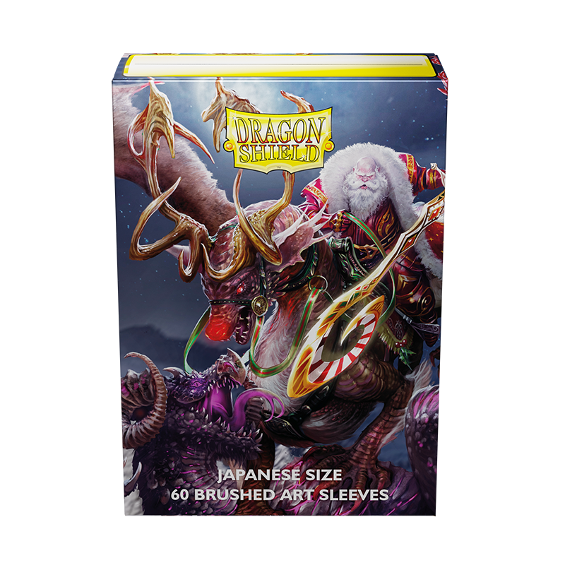 Dragon Shield: Japanese Size 60ct Brushed Art Sleeves - Christmas (2022) | Total Play