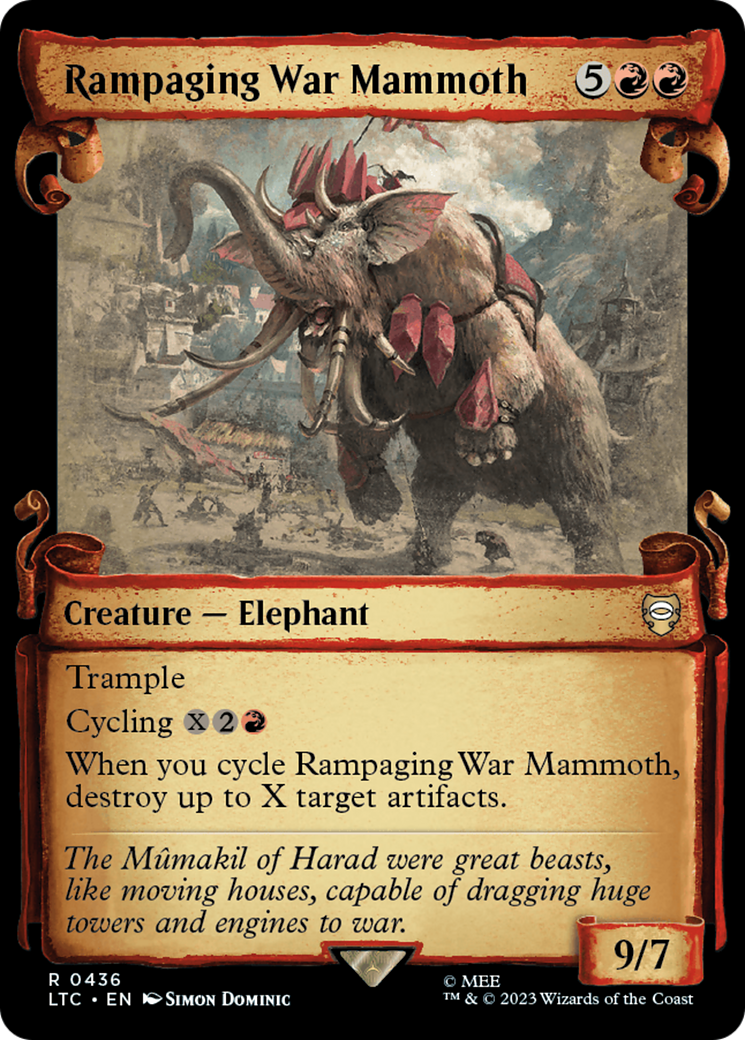 Rampaging War Mammoth [The Lord of the Rings: Tales of Middle-Earth Commander Showcase Scrolls] | Total Play