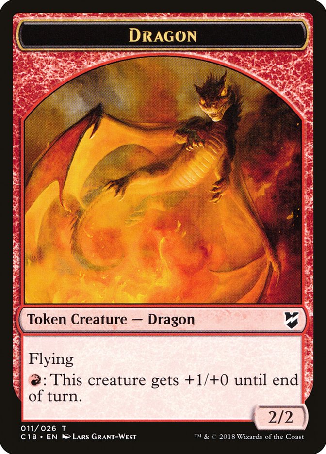 Dragon Egg // Dragon Double-Sided Token [Commander 2018 Tokens] | Total Play