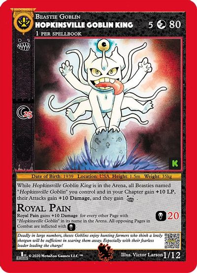 Hopkinsville Goblin King (Kickstarter Edition) [Hopkinsville Goblin King Starter Deck] | Total Play
