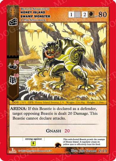 Honey Island Swamp Monster [Cryptid Nation: Wilderness First Edition Release Event Deck] | Total Play