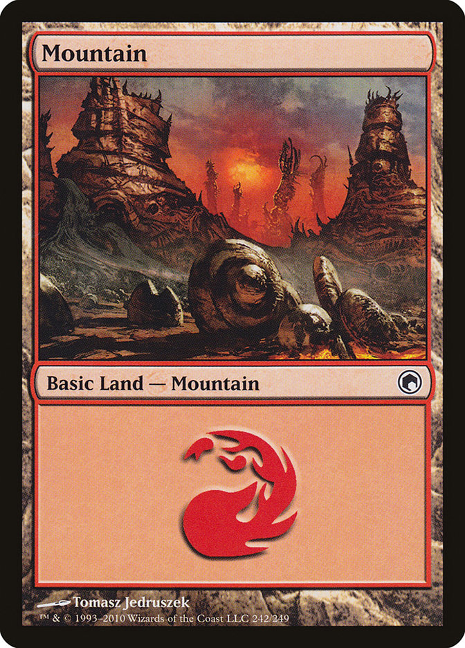 Mountain (242) [Scars of Mirrodin] | Total Play