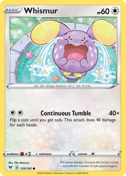 Whismur (135/185) [Sword & Shield: Vivid Voltage] | Total Play