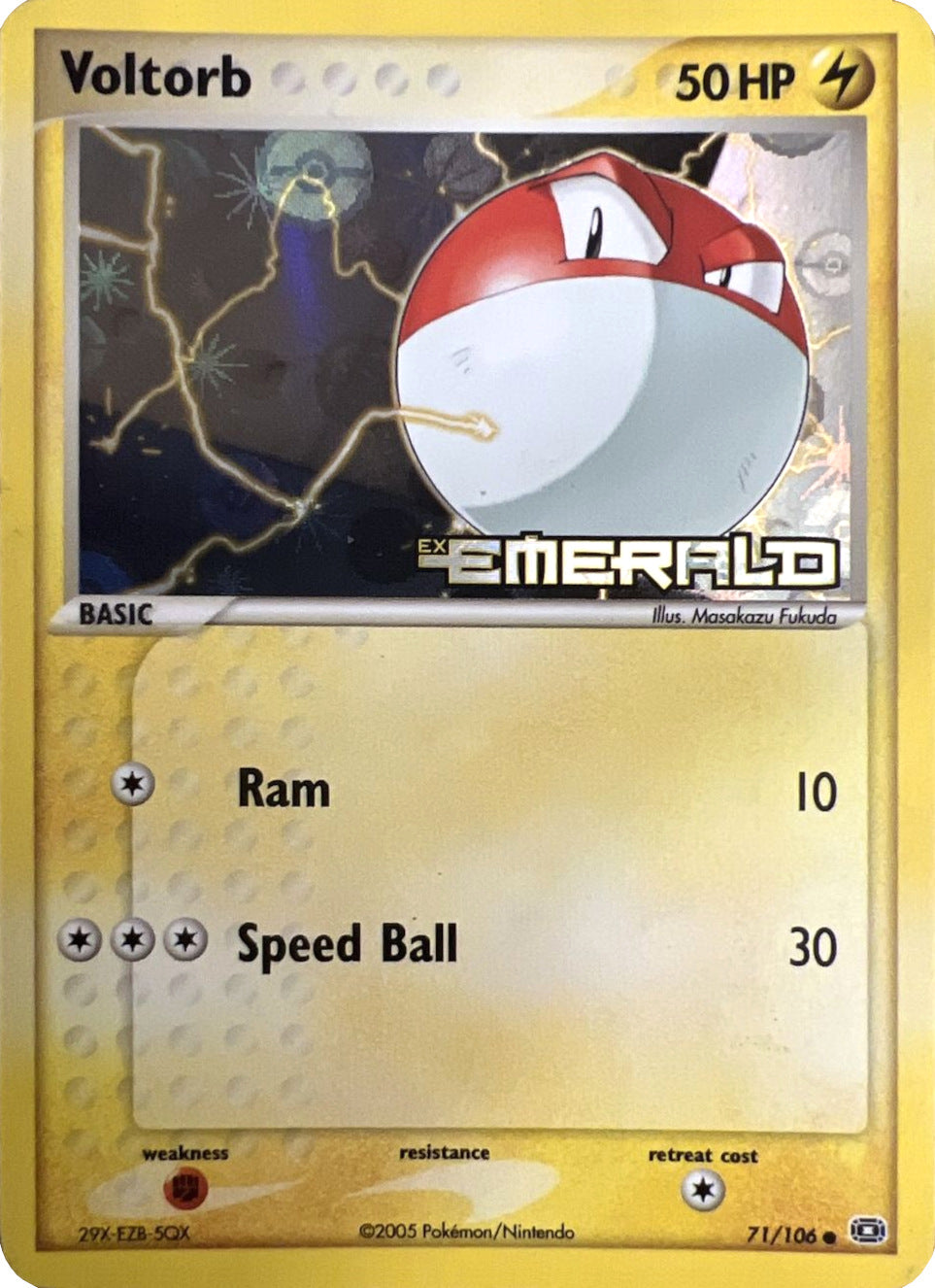 Voltorb (71/106) (Stamped) [EX: Emerald] | Total Play