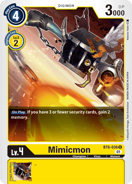 Mimicmon [BT6-036] [Double Diamond] | Total Play