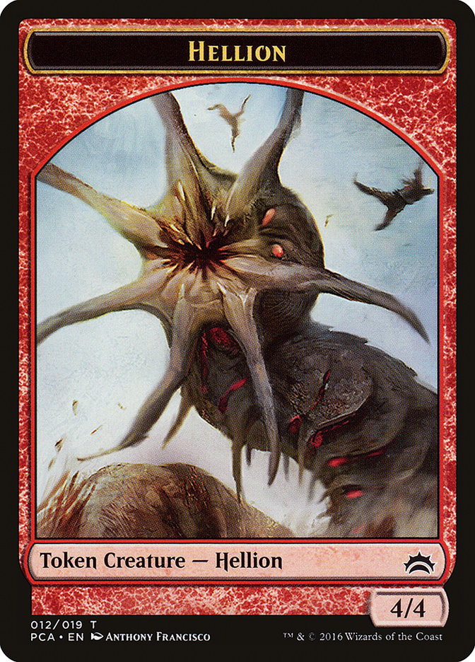Zombie // Hellion Double-Sided Token [Planechase Anthology Tokens] | Total Play