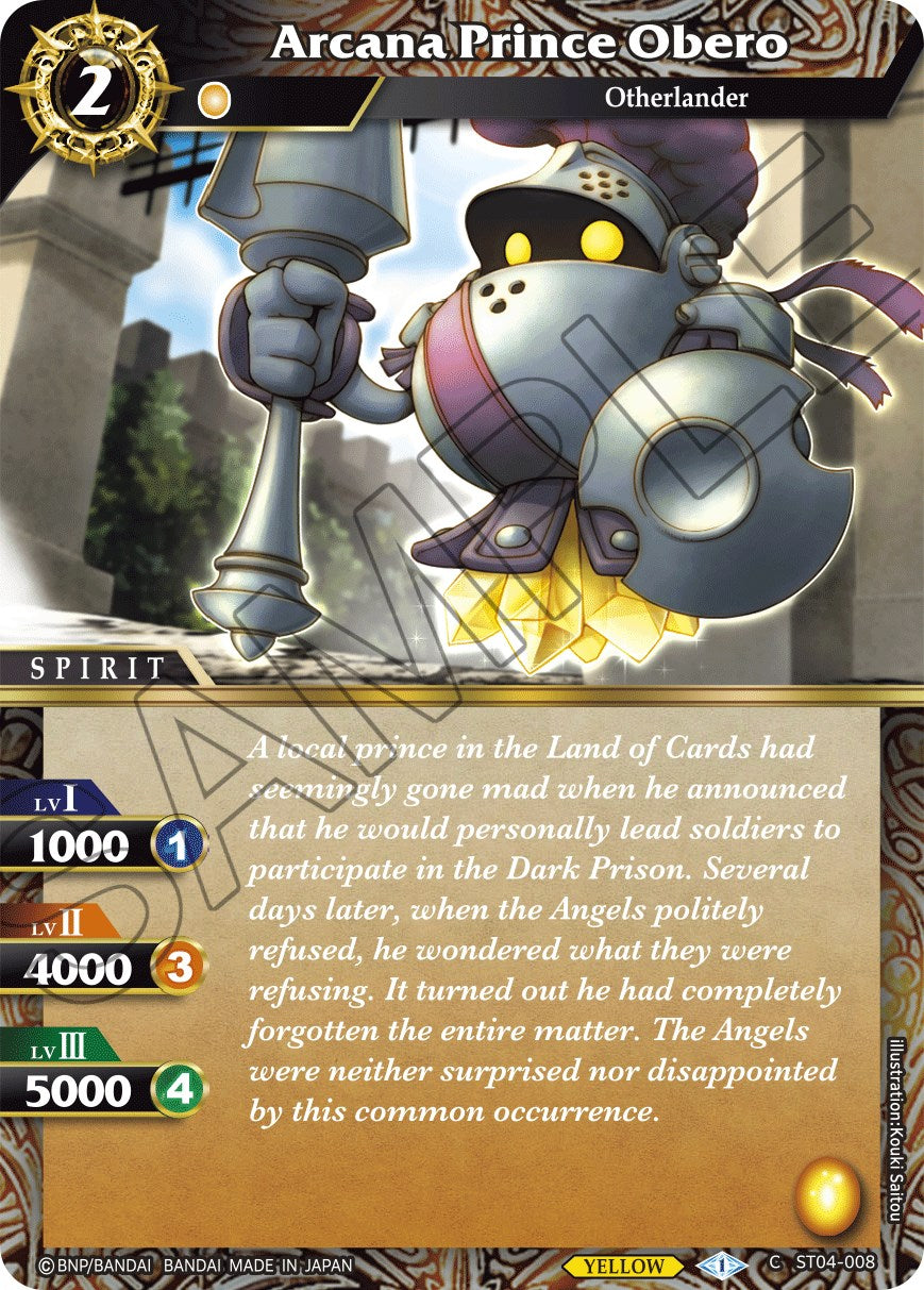 Arcana Prince Obero (ST04-008) [Starter Deck 04: Forbidden Magic] | Total Play