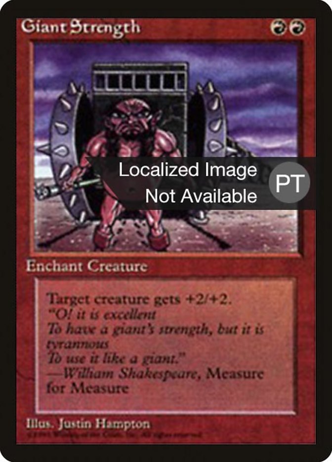 Giant Strength [Fourth Edition (Foreign Black Border)] | Total Play