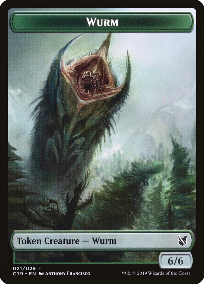 Beast (013) // Wurm Double-Sided Token [Commander 2019 Tokens] | Total Play