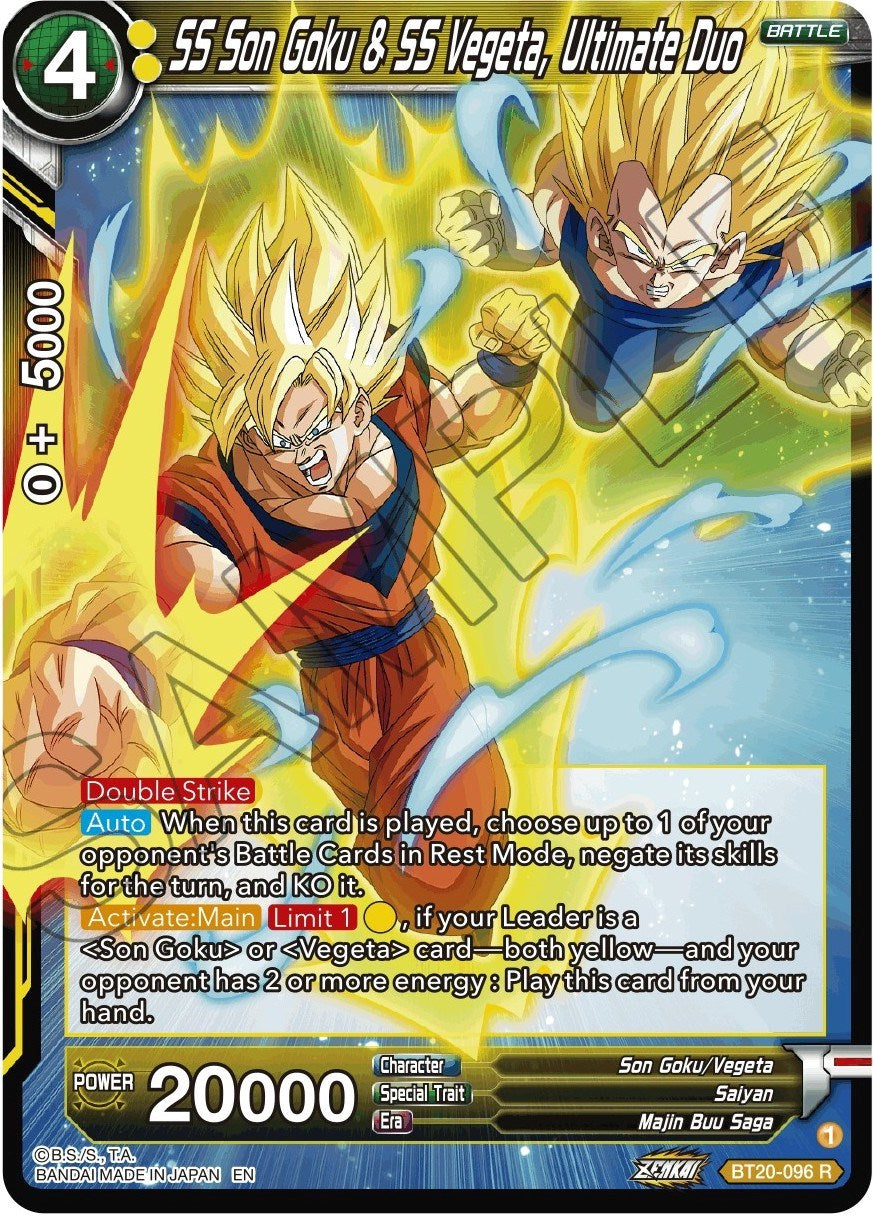 SS Son Goku & SS Vegeta, Ultimate Duo (BT20-096) [Power Absorbed] | Total Play