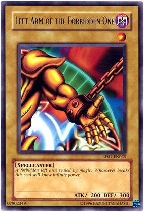 Left Arm of the Forbidden One [RP01-EN020] Rare | Total Play