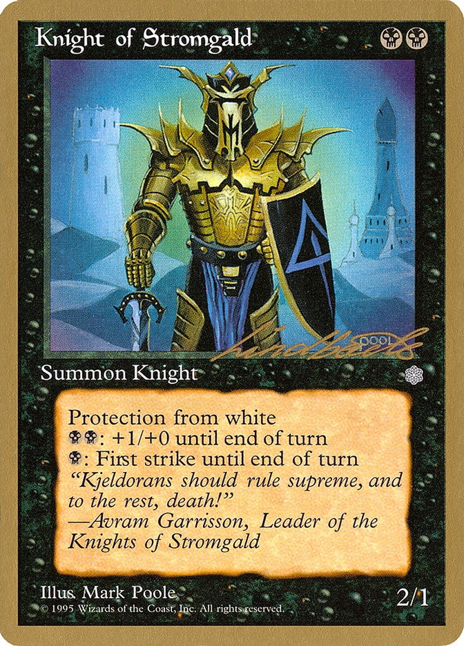Knight of Stromgald (Leon Lindback) [Pro Tour Collector Set] | Total Play