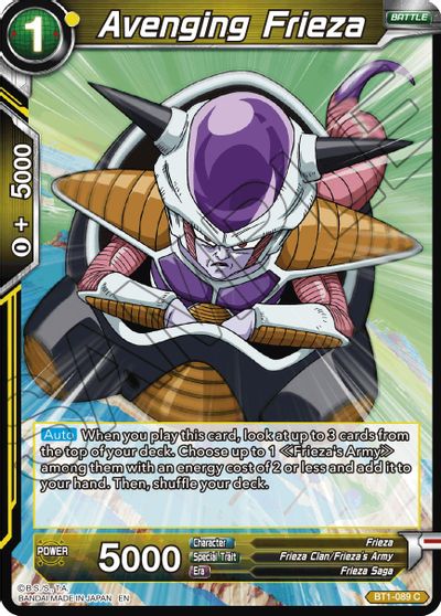 Avenging Frieza (Reprint) (BT1-089) [Battle Evolution Booster] | Total Play