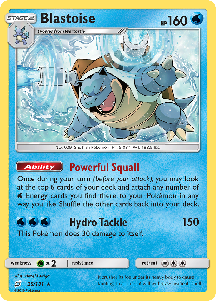 Blastoise (25/181) [Sun & Moon: Team Up] | Total Play