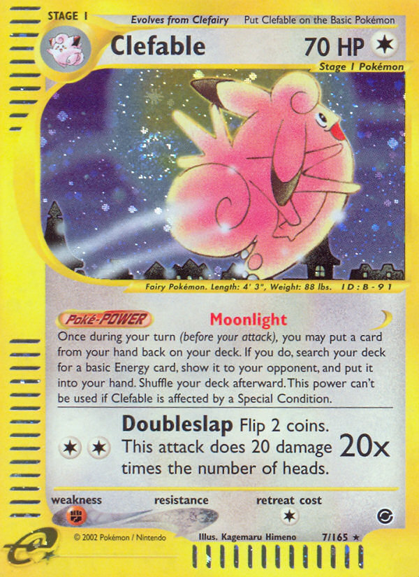 Clefable (7/165) [Expedition: Base Set] | Total Play