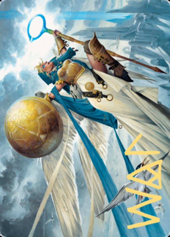 Linvala, Shield of Sea Gate Art Card (Gold-Stamped Signature) [Zendikar Rising Art Series] | Total Play