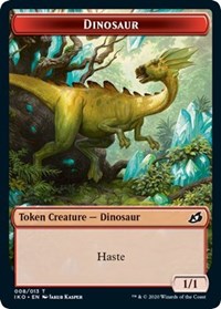 Dinosaur // Human Soldier (003) Double-Sided Token [Ikoria: Lair of Behemoths Tokens] | Total Play