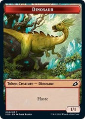 Dinosaur // Human Soldier (003) Double-Sided Token [Ikoria: Lair of Behemoths Tokens] | Total Play