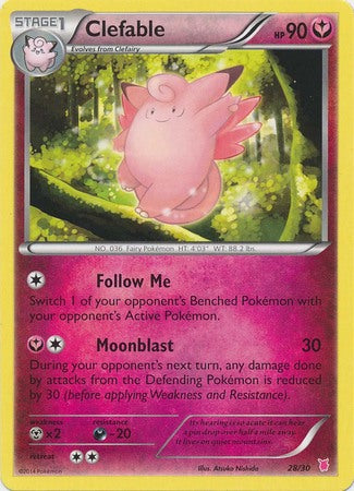Clefable (28/30) [XY: Trainer Kit 1 - Wigglytuff] | Total Play