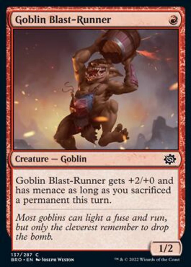 Goblin Blast-Runner [The Brothers' War] | Total Play