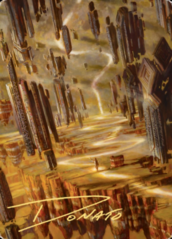 Brightclimb Pathway Art Card (Gold-Stamped Signature) [Zendikar Rising Art Series] | Total Play