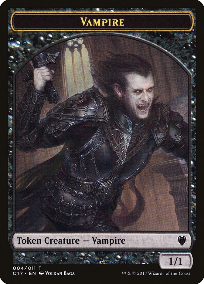 Eldrazi Spawn // Vampire Double-Sided Token [Commander 2017 Tokens] | Total Play