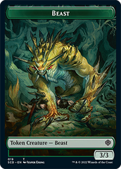 Beast // Beast Double-Sided Token [Starter Commander Decks] | Total Play