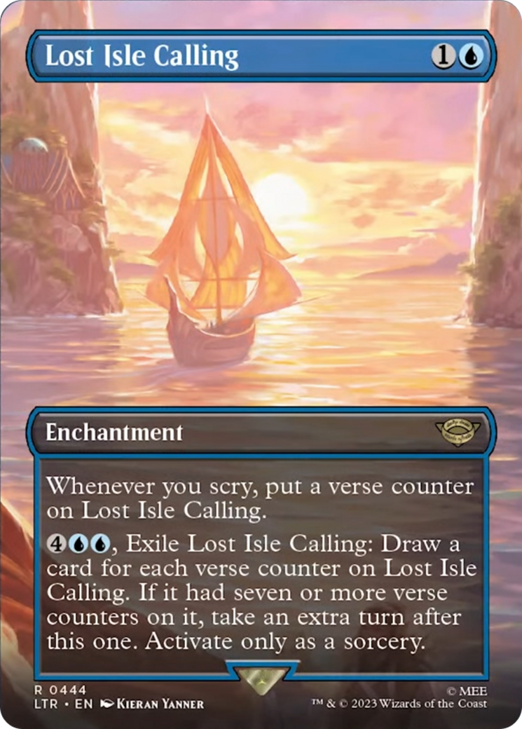 Lost Isle Calling (Borderless Alternate Art) [The Lord of the Rings: Tales of Middle-Earth] | Total Play