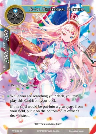 Alice, Dimensional Traveler (VIN003-031) [Vingolf 3: Ruler All Stars] | Total Play