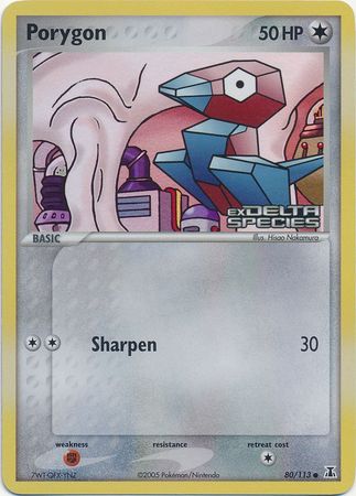 Porygon (80/113) (Stamped) [EX: Delta Species] | Total Play