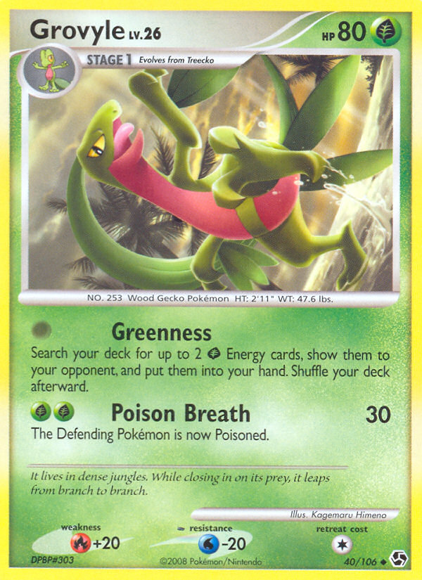 Grovyle (40/106) [Diamond & Pearl: Great Encounters] | Total Play