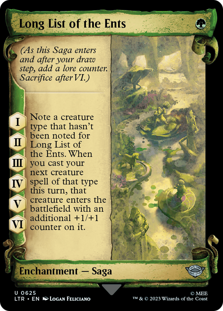 Long List of the Ents [The Lord of the Rings: Tales of Middle-Earth Showcase Scrolls] | Total Play