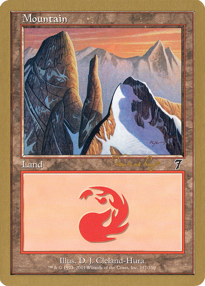 Mountain (337) (Tom van de Logt) [World Championship Decks 2001] | Total Play