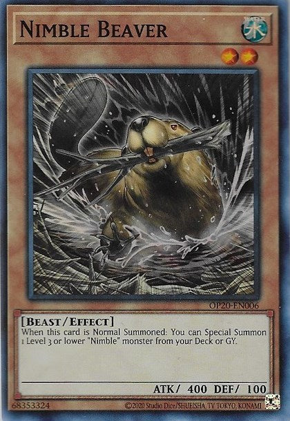 Nimble Beaver [OP20-EN006] Super Rare | Total Play