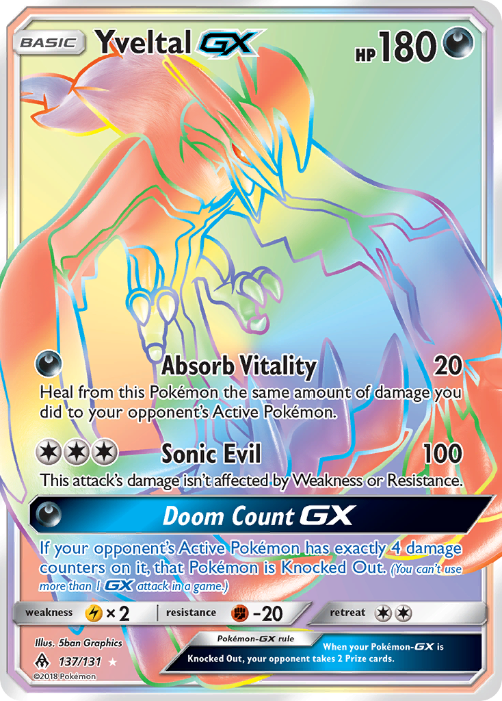 Yveltal GX (137/131) [Sun & Moon: Forbidden Light] | Total Play