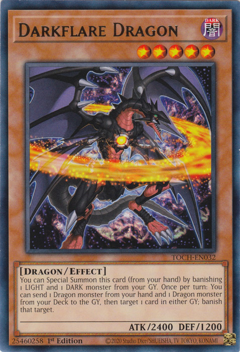 Darkflare Dragon [TOCH-EN032] Rare | Total Play