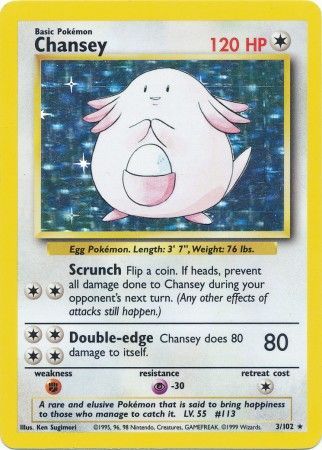 Chansey (3/102) [Base Set Unlimited] | Total Play