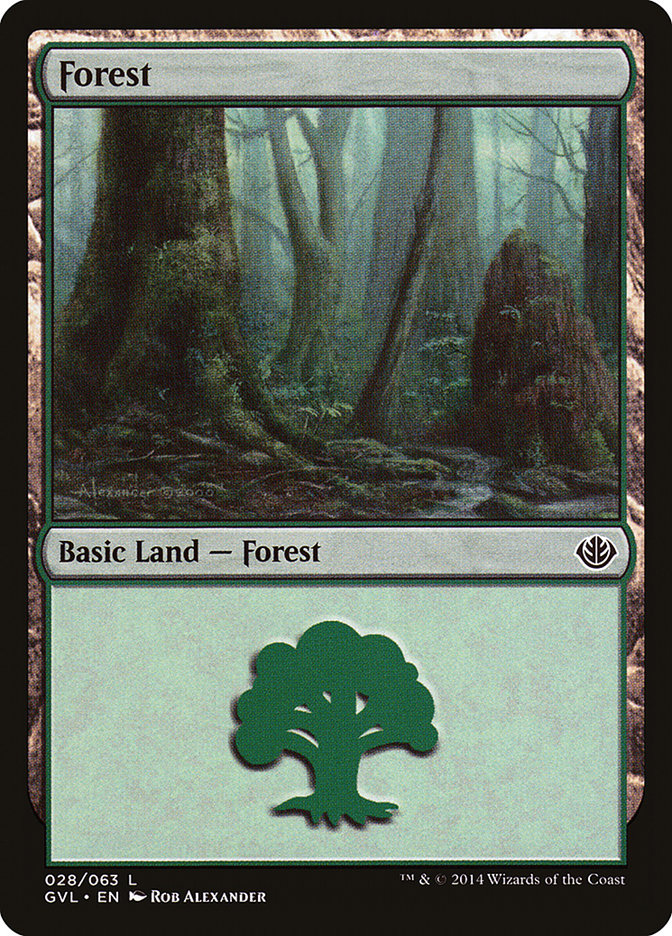 Forest (28) (Garruk vs. Liliana) [Duel Decks Anthology] | Total Play